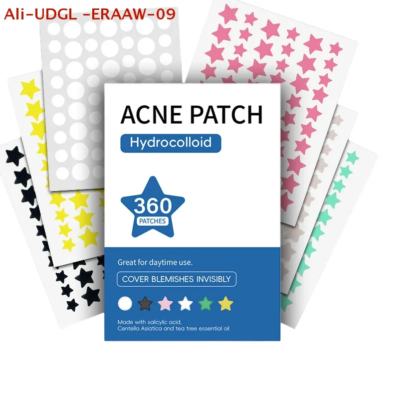 360Pcs Colorful Invisible Pimple Removal Anti-Acne Hydrocolloid Patches Spots Marks Concealer Beauty Makeup Tool Repair Sticker