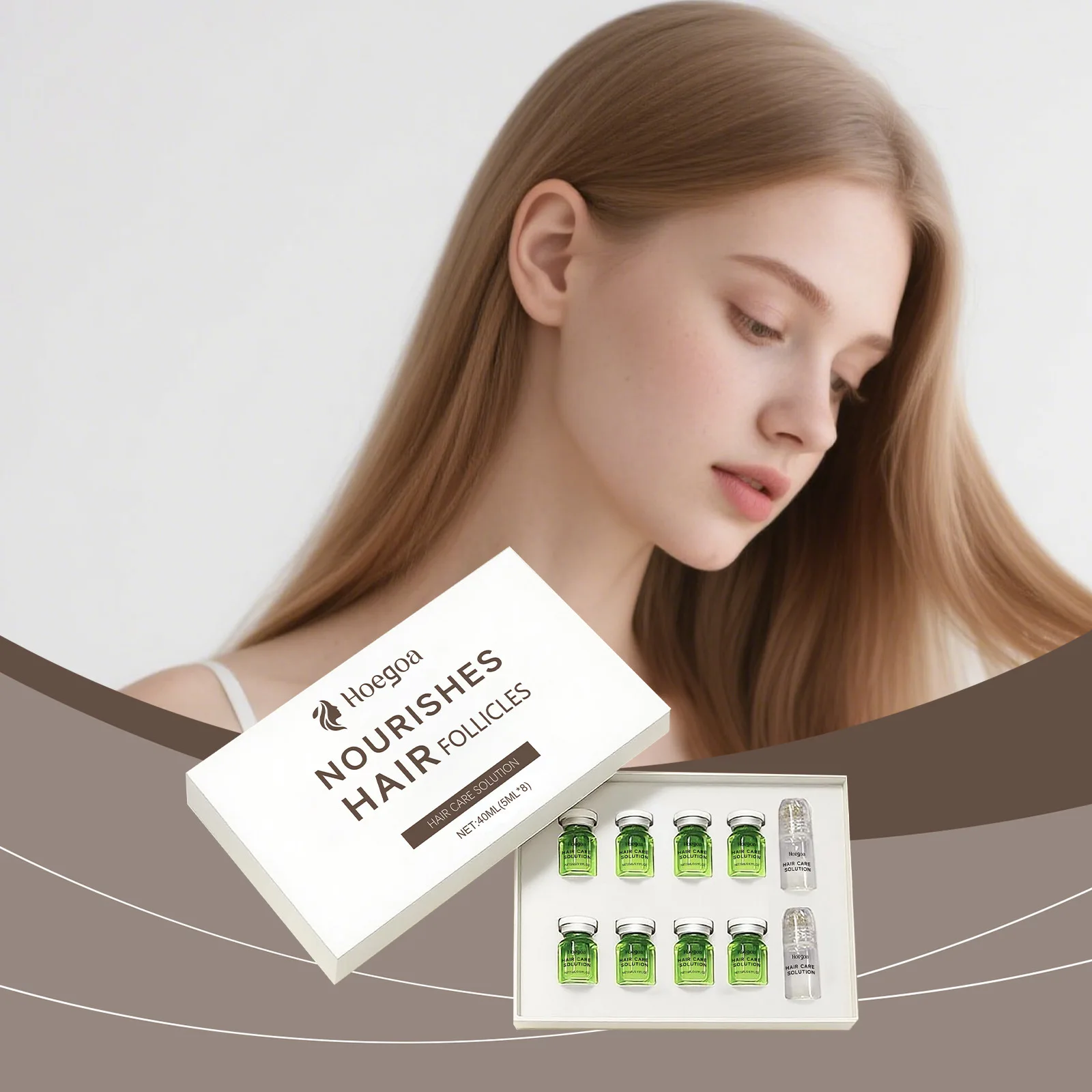 

HOEGOA Эссенция для ухода за кожей головы питает волосяные фолликулы укрепляет пасту волос уменьшает поломку, делает волосы, гладкие и блестящие.