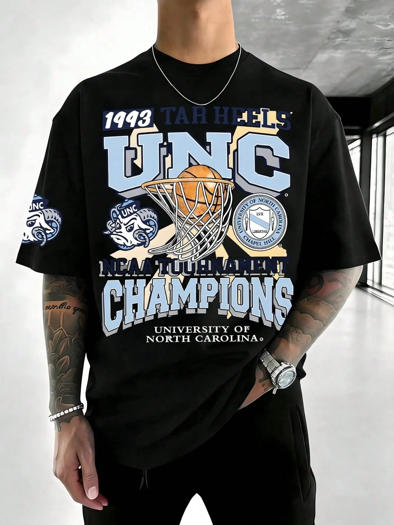 The Mascot Portrait Of The University Of North Carolina Basketball Team, 