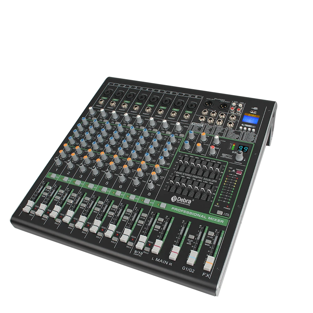 

Professional audio mixer DJ console mixing controller Audio interface for stage