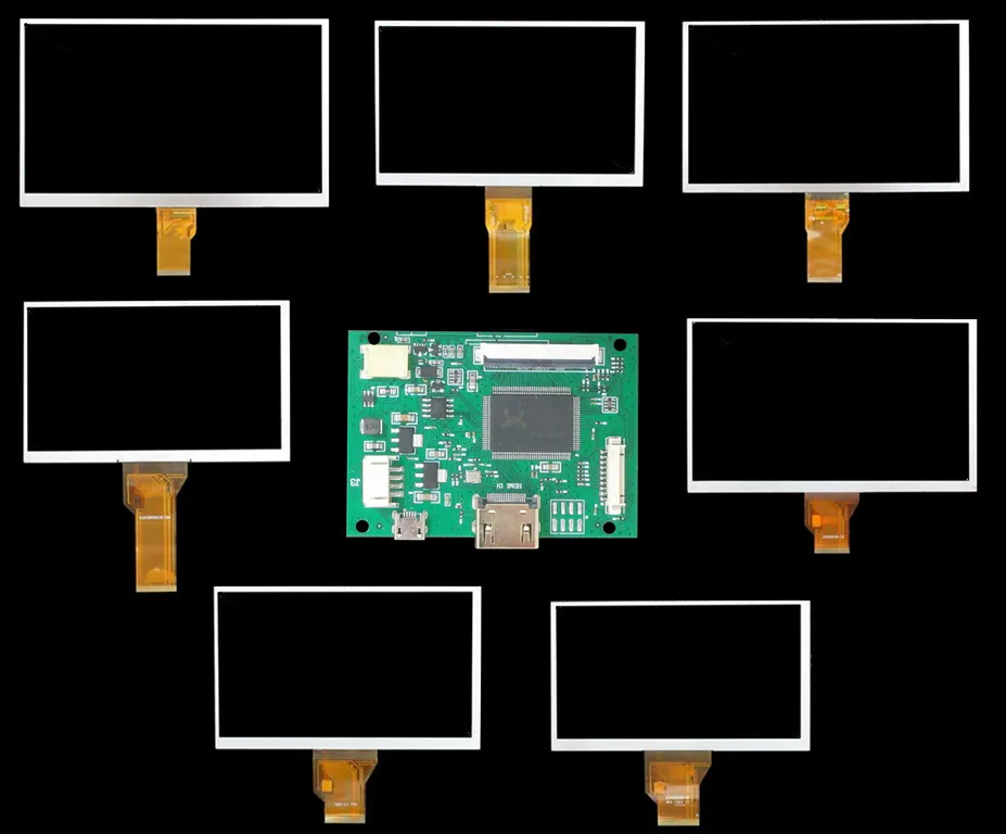 6.5/7/9/10,1 zoll LCD Display Bildschirm HDMI-Kompatibel Fahrer Control Board Für Raspberry Banana/Orange Pi PC Monitor