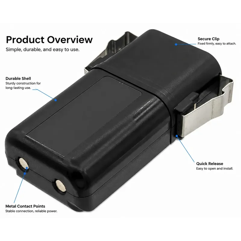 7.4V 2600mAh Li-ion Replacement Battery for ELCA Crane Remote BRAVO-M MIRAGE-M (Replaces LI-TE)