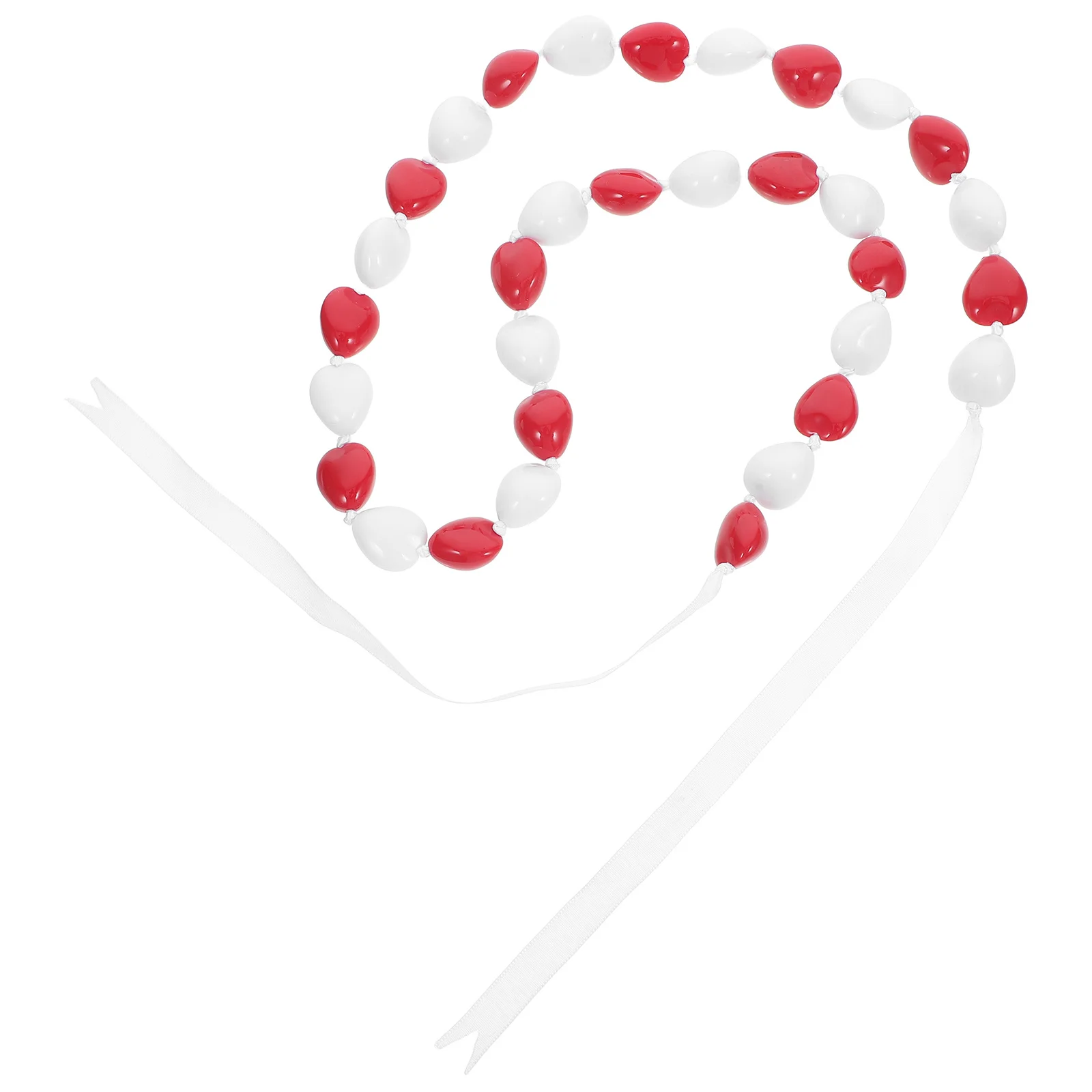 

Necklace Graduation Celebration Acrylic Garland Class of Party Favor Flower Lei Chunky with Ribbon Bow