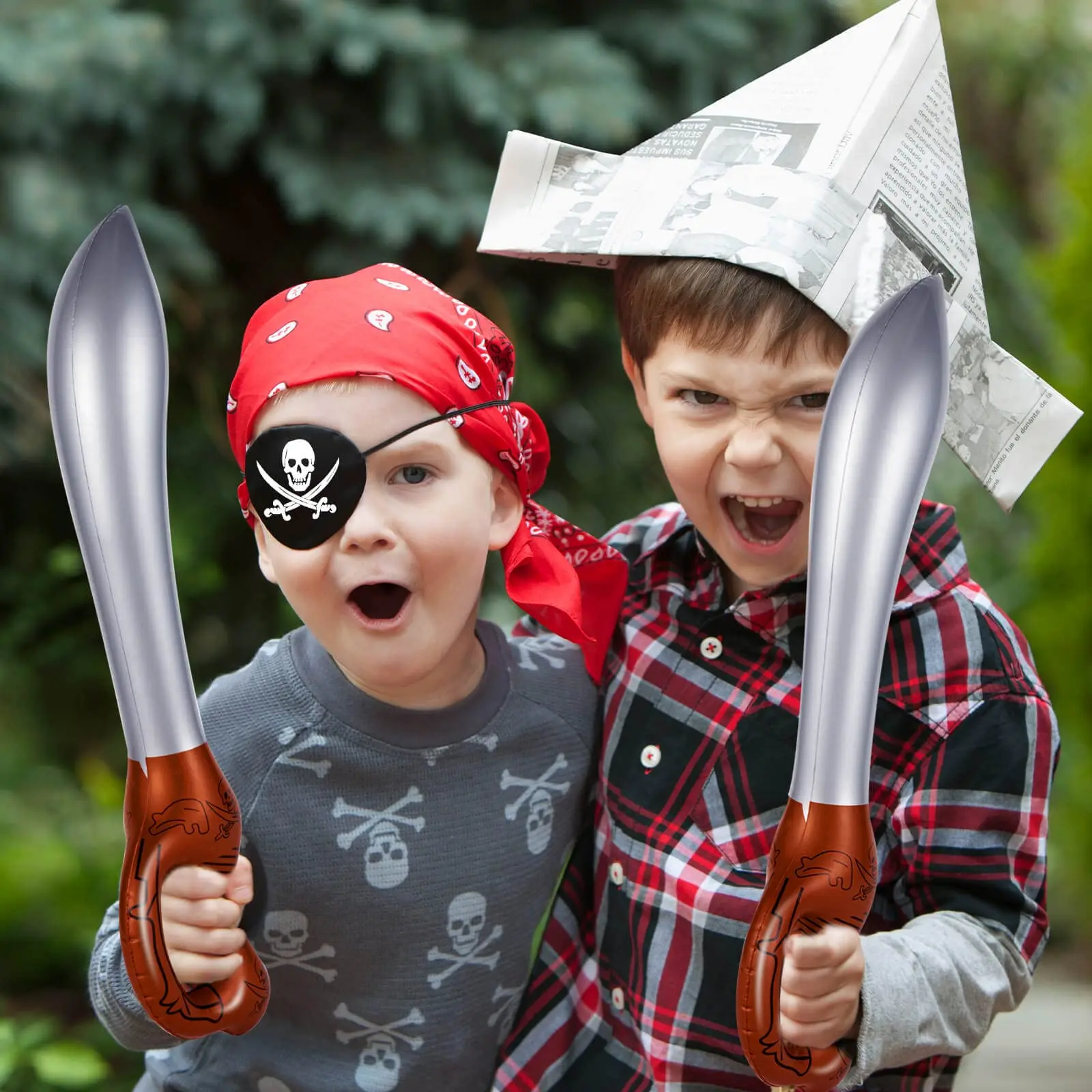 12 Stück Piraten schwert Piraten party Spielzeug aufblasbares Schwert, aufgeblasenes Messer für Geburtstag Cosplay Stage Prop Swimpool liefert Wasserspiel zeug