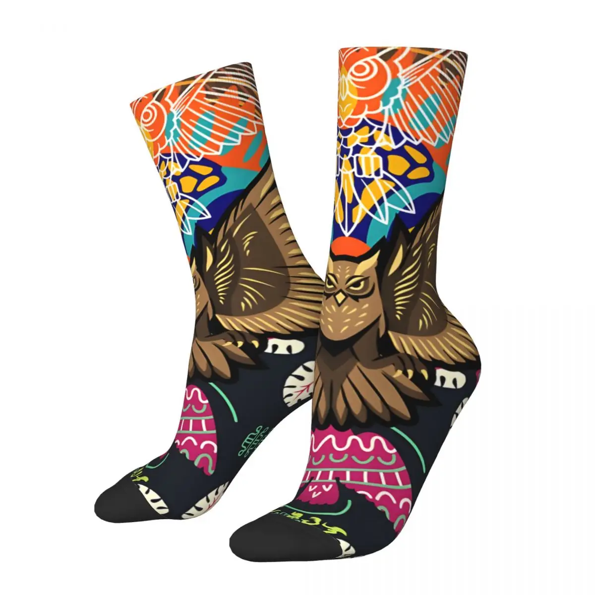 The Owl Totem Sock Printed Man Polyester