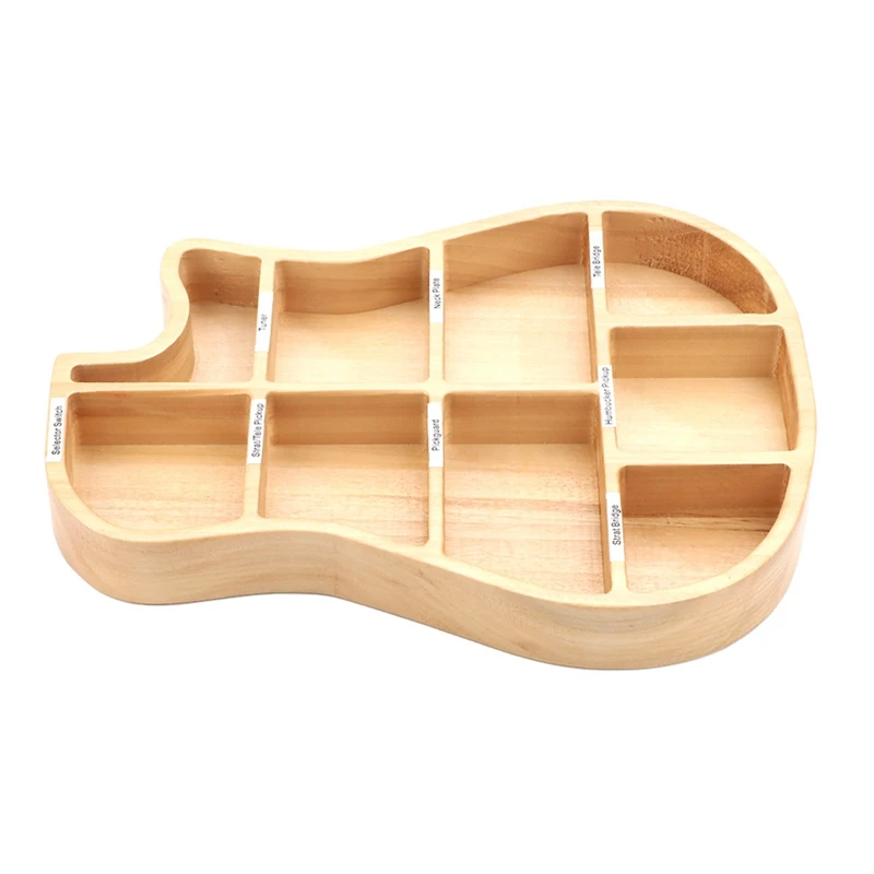 Wooden Guitar Parts Plectrum Storage Box Personalized For Guitar Parts Accessories