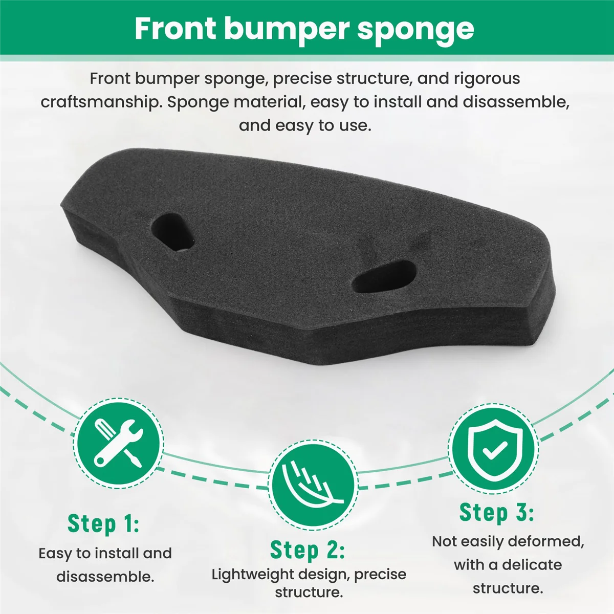 Front Bumper Sponge Foam for TAMIYA TT-01 TT-02 TT01 TT02 1/10 RC Car Upgrade Parts Spare