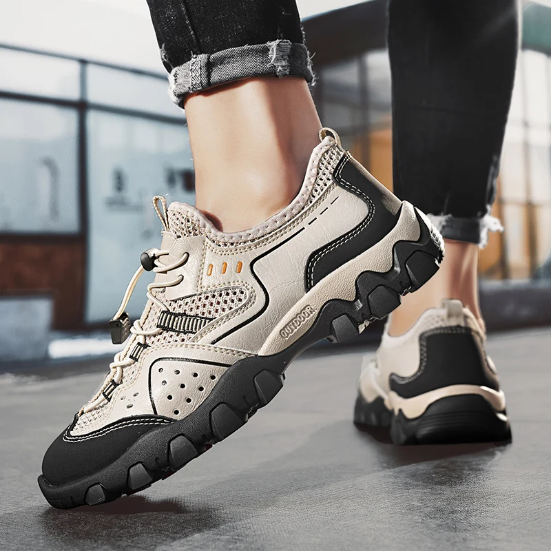 

Zapatillas de mujer, летние уличные походные туфли с дышащей сеткой, мужские кроссовки с противоскользящей резинкой, повседневная обувь