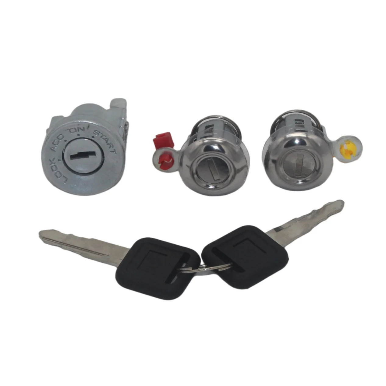 AL164 8-97035293-0 3pcs Complete Set Ignition Cylinder Door Lock for Isuzu NPR NQR NKR ELF 1994-07 with same keys