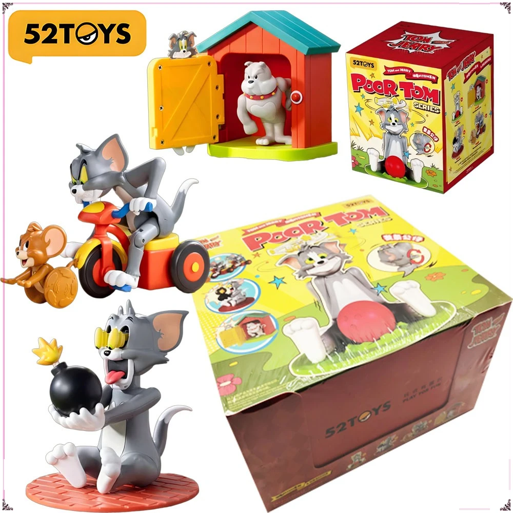 

Genuine 52TOYS Tom and Jerry Series Blind Box Classic Cartoon Animation Characters Model Desktop Decorative Ornaments Kids Gifts