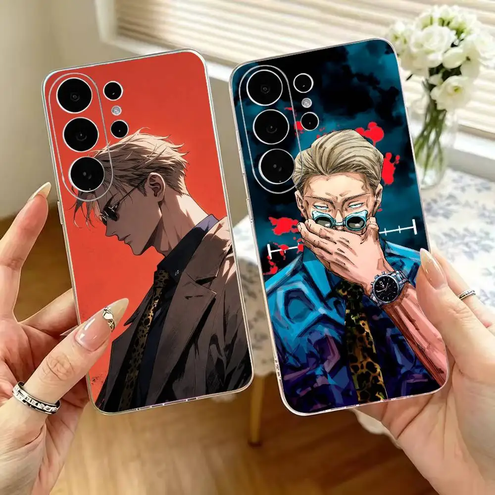 Anime K-Kento N-Nanami Transparent Phone Case For Samsung S25,S24,S21,S22,S23,S30,Ultra,S20,Plus Soft Cover