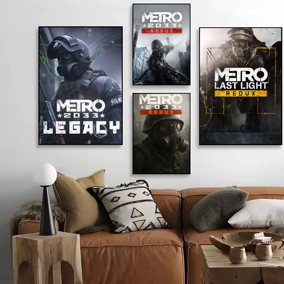 لعبة M-Metro 2033 Redux اللوحة الخط غرفة نوم المنزل مقاوم للماء قماش المشارك غير المؤطرة جدار الفن طباعة الديكور جدارية #2