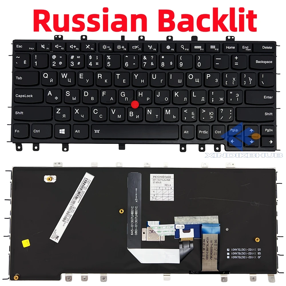 

Клавиатура для ноутбука XIN-русско-английская с подсветкой для Lenovo ThinkPad YOGA S1 YOGA S240 YOGA 12 04Y2620 04Y2916