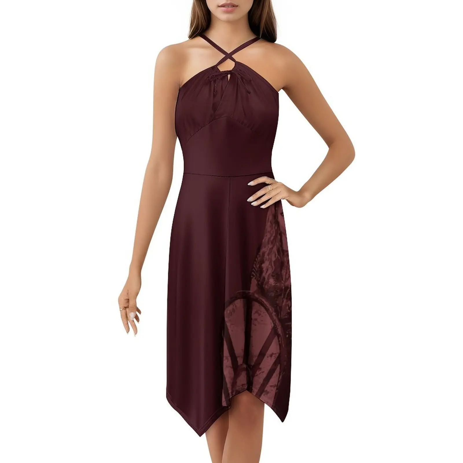 Women's Shield Lagertha Graphic Print Dress - usage example