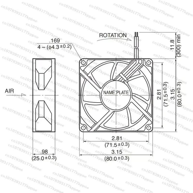 FOR NMB 8025 24V 0.18A 3110ML-05W-B69 8cm Inverter Industrial Computer Cooling Fan Multiple specifications are available