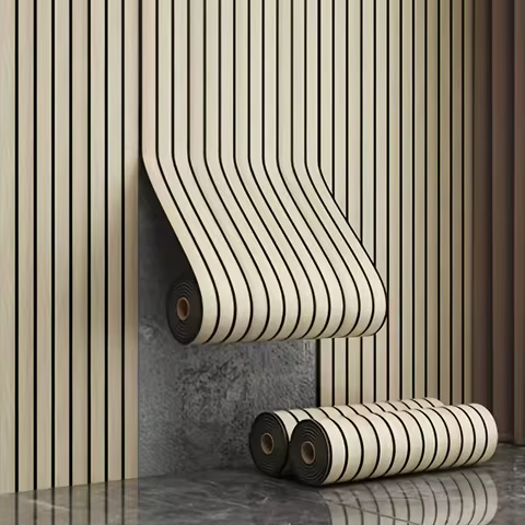 Thick Brown Grid Peel and Stick Wallpaper Faux Plaid Design Waterproof and Moisture-Proof Ideal for Walls Ceilings Home Decor