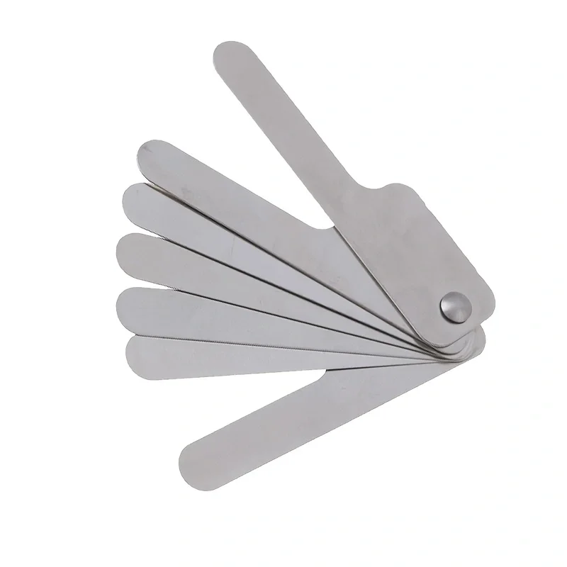 0,1 - 0,5 mm Zahnspalt-Messlineal, Zahnspalt-Messgerät mit Reziprok-System, Edelstahl-Kieferorthopädie-Instrument