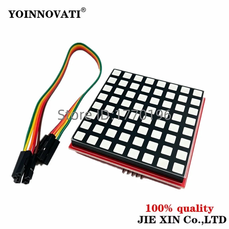 LED Full Color Dot Matrix RGB LED Display Screen Board 8*8 Dot Matrix Module for Raspberry Pi 3/2/B+ 8x8 RPI-RGB-LED-Matrix