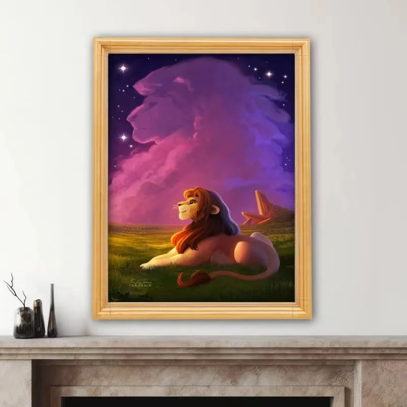 5D DIY ديزني الماس مجموعات الطلاء الكرتون الحيوان الأسد الملك التطريز اليدوية فسيفساء ديكور فني للمنزل الأطفال هدية الحرف