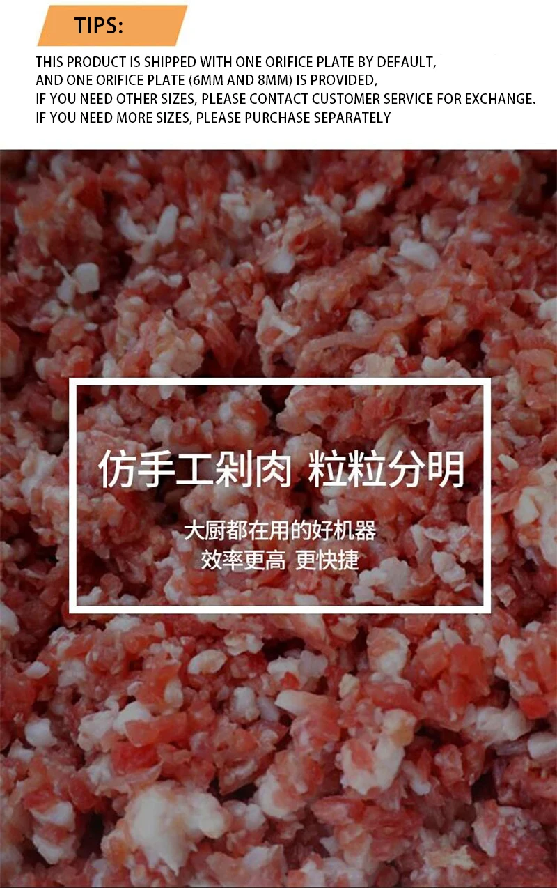 المنزل الكهربائية مفرمة اللحم لحم الخنزير الأسماك مفرمة اللحم آلة صغيرة السجق ملء ستوفير 1100 واط