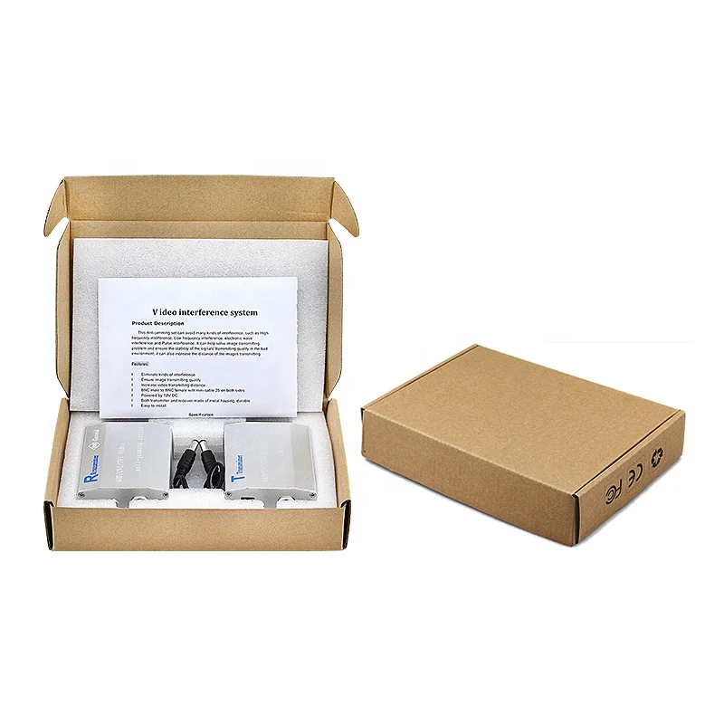 Coaxial HD Video Anti-jamming Device AHD/CVI/TVI Camera Signal Amplifier Extender Filter CCTV Exclude Interference