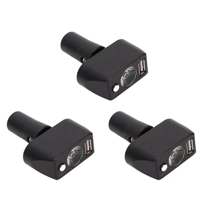 Beauty 3X Electric Wheelchair Light 3 Pin XLR,USB Charging Adjustable Angle LED Power Wheelchair Lighting Controller For Night