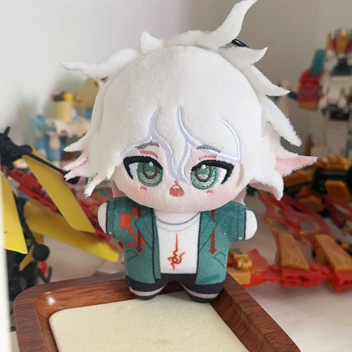 Anime estrela do mar boneca de pelúcia brinquedo 10cm danganronpa personagens oma kokichi komaeda nagito nanami chiaki dos desenhos animados mochila chaveiro