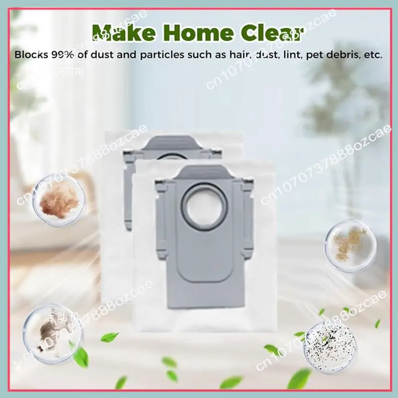 A26p 10 peças de reposição saco pó para roborock qv 35a/qr 598/qr 798 peças aspirador pó acessórios limpeza eficiente