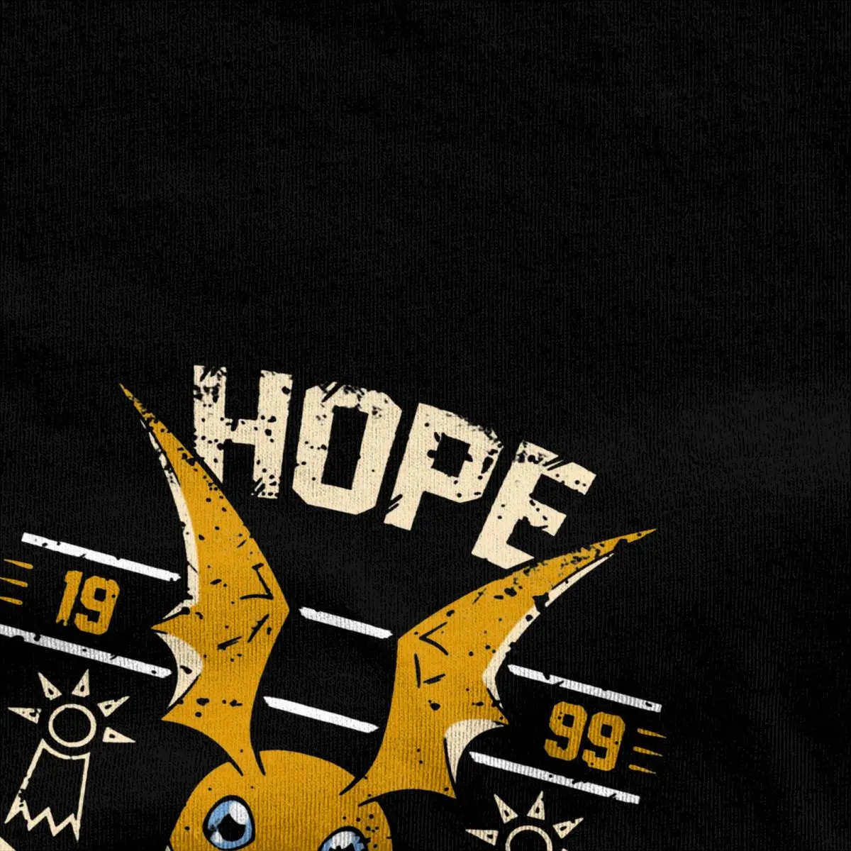 Hip Hop Hope Academy t-shirt Unisex cotone manica corta Digimon Nostalgic Anime girocollo top