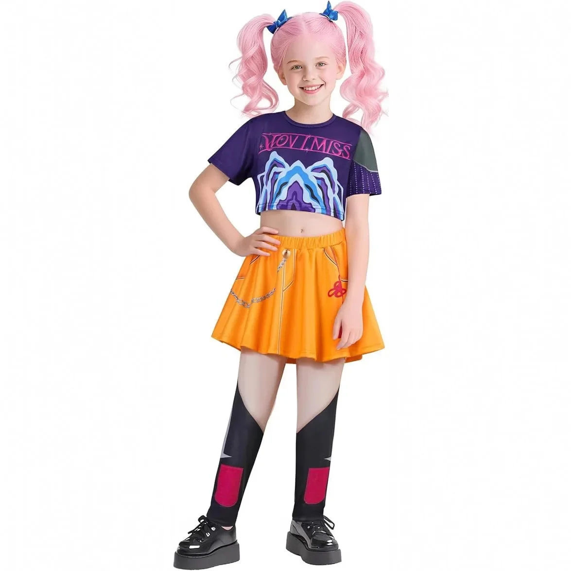 2025 أزياء الهالوين التأثيرية رومي زوي ميرا pour enfants، imprimé en 3D، صب الهالوين، كرنفال، chasseurs k-pop، group