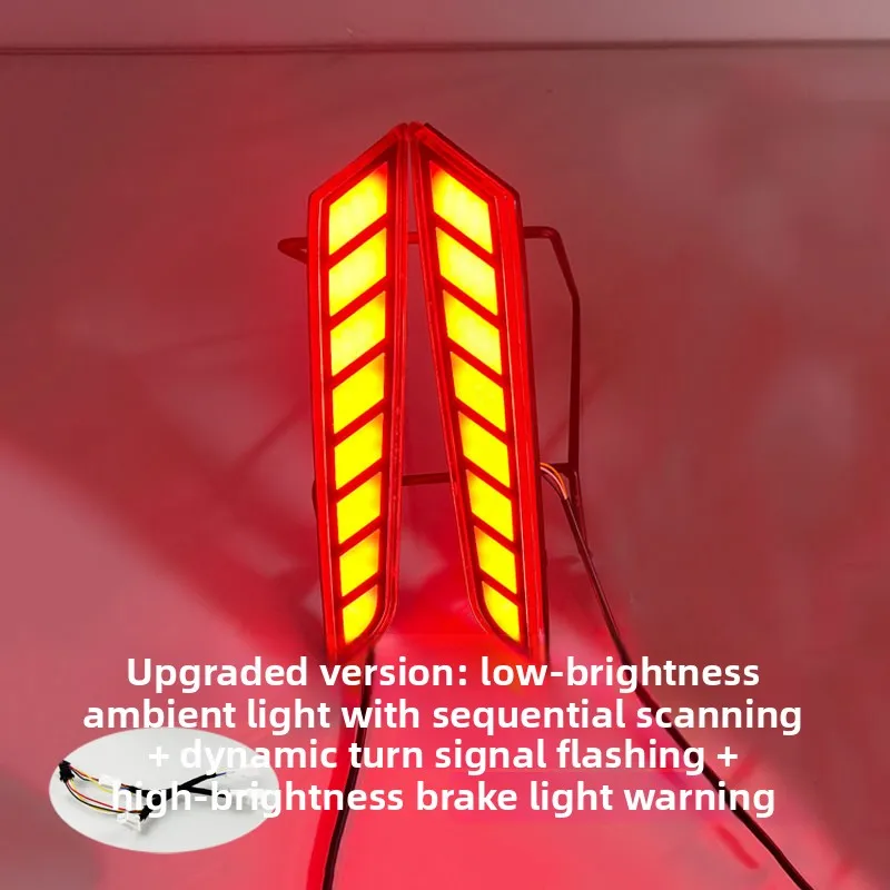 For BYD Seagull Dolphin Surf 2023-2025 Car LED Rear Bumper Light Reflector DRL Driving Brake Warning Light Dymanic Turn Signal