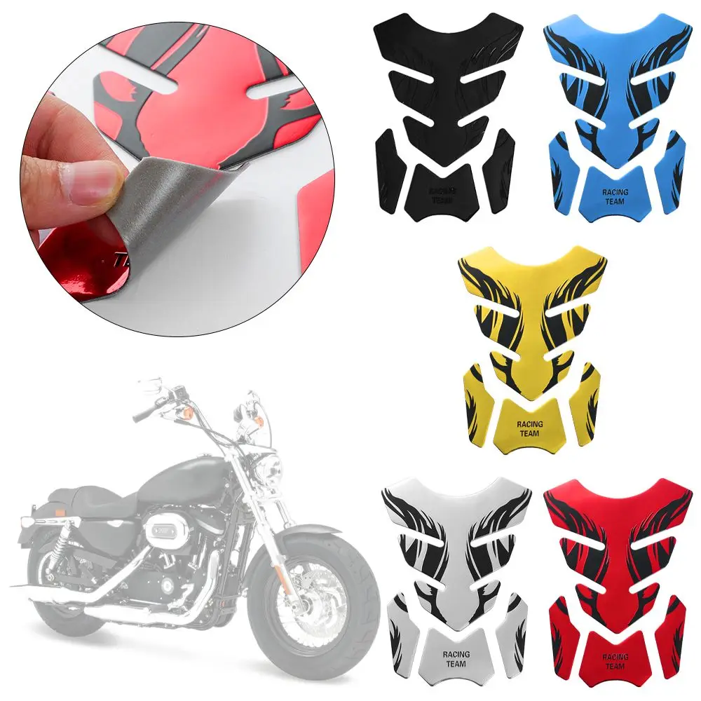 Protect Gas Tank Decoration Tank Pad Protector 3D Tank pad Stickers Sticker Cover Oil Gas Protector Fishbone Tankpad Sticker