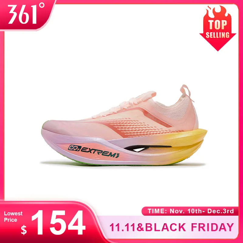 

361 Degrees Furious Future 2.0 Running Shoes Carbon Plate Race Ventilated Grippy Durable Cushioning Stable Sneakers 672512252