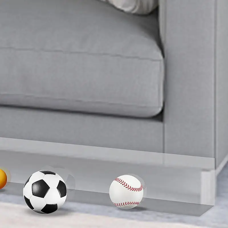 Under Couch Blocker 3-meter Portable Adhesive Sofa Bumper Guard Multi-use Toy Blocking Device Under Sofa Toy Blocker Under