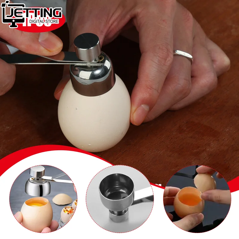 Ei Topper Cutter Edelstahl Metall Ei Schere Gekocht Roh Opener Kreative Küche Werkzeug Gadgets Zubehör Coole Gadgets