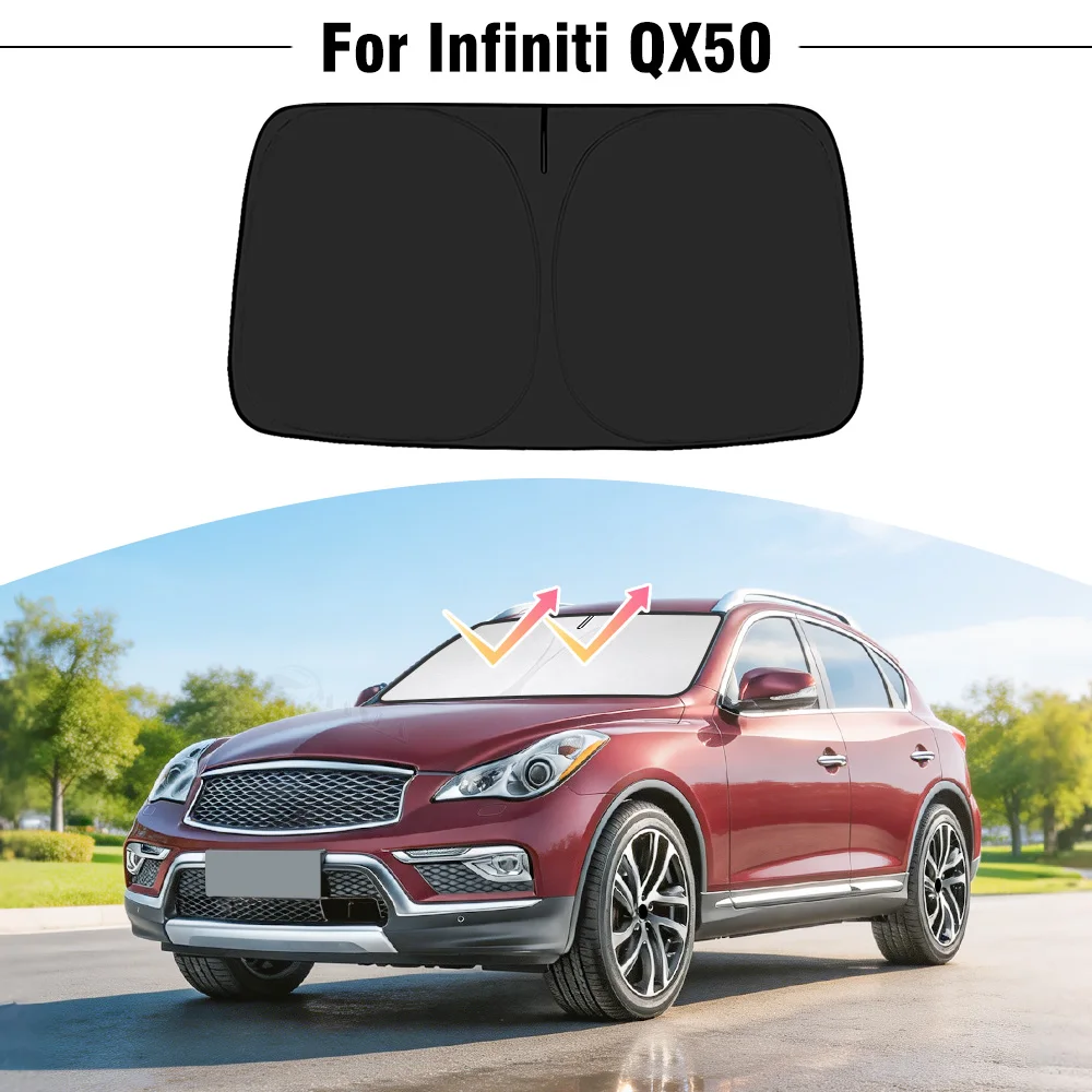 Car Windshield Sunshade Cover For Infiniti QX50 2022 2023 2024 2025 2026 Front Window Sun Shade Visor UV Protection Accessories