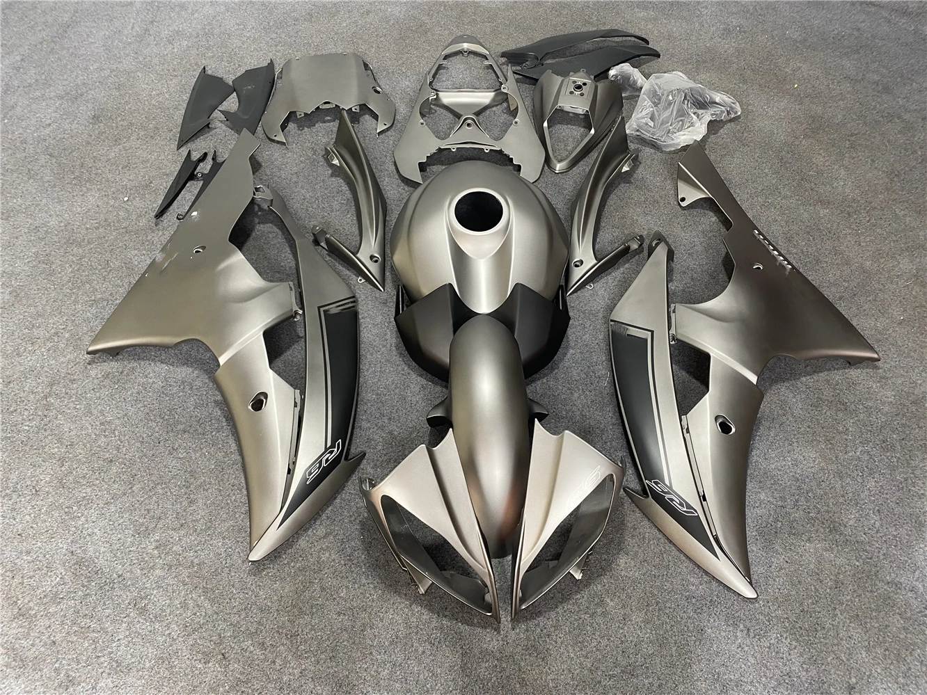 

Motorcycle Fairings Kits For YZF R6 2008 2009 2010 2011 2012 2013 2014 1015 2016 fairing r6 08-16 Silver gray Y1