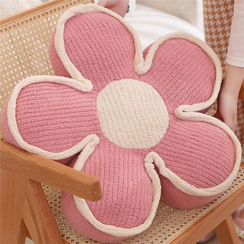 HFES Цветочная подушка Цветочная подушка Эстетическая напольная подушка Симпатичная подушка для сиденья Декоративная подушка для кровати Диван Прочная