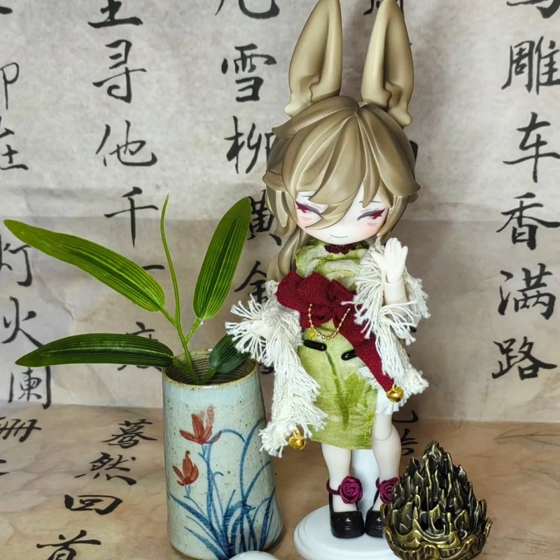 

Подлинная неэдимая кукла Jump Lunar Time Bunny Baby Series 1/12, подвижная глухая коробка, аниме-фигурка, украшение для рабочего стола, сюрприз, рождественский подарок