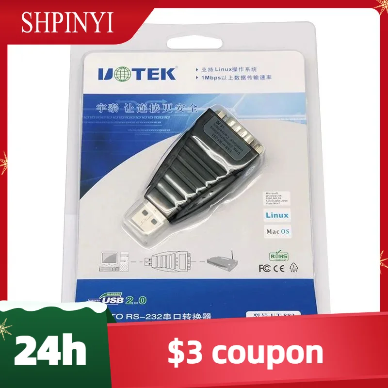 New UOTEK USB to RS-232 Converter RS232 to USb2.0 Conversion Adapter Serial COM DB9 Connector Asynchronous Full Duplex UT-882