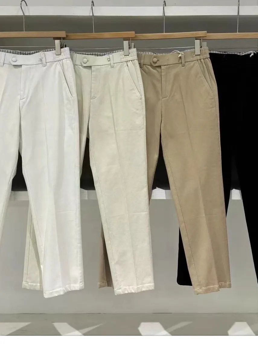 

New 2025 Men's Casual Cotton Pants Simple Straight Leg Trousers Korean Sle Versatile Cone ape Faionable Loose Fit Long ...