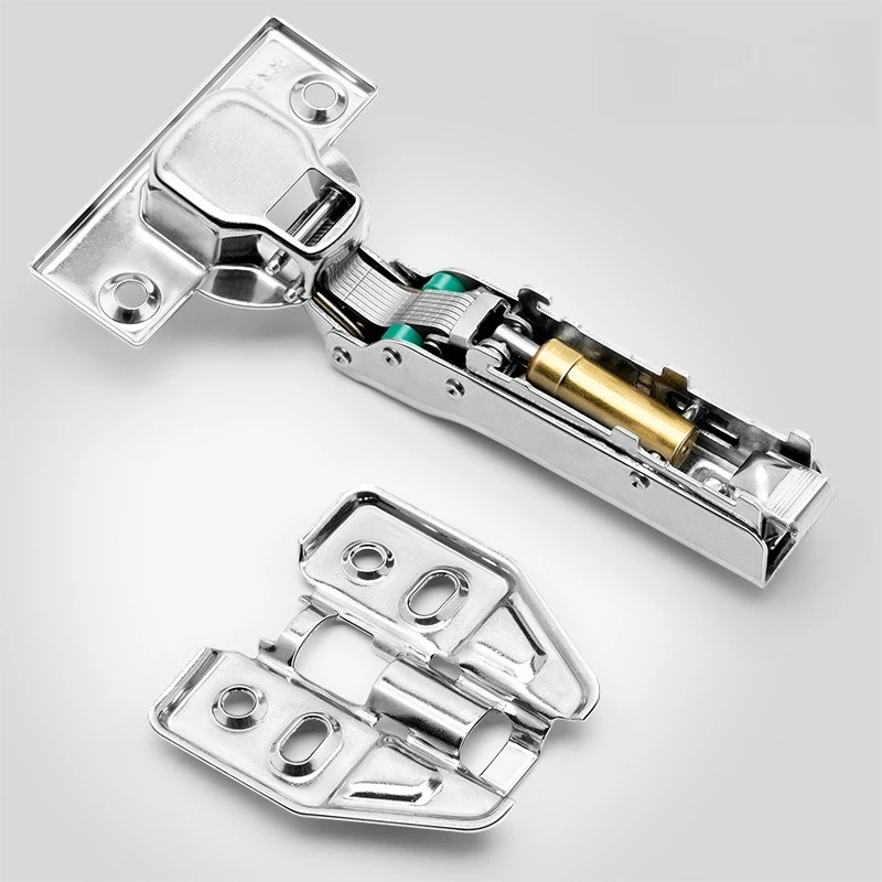 

SUS304 Stainless Steel Hinges Fittings No Punch Kitchen Cabinets Cupboard Wardrobe Door Hinge with Screws Furniture Hardware