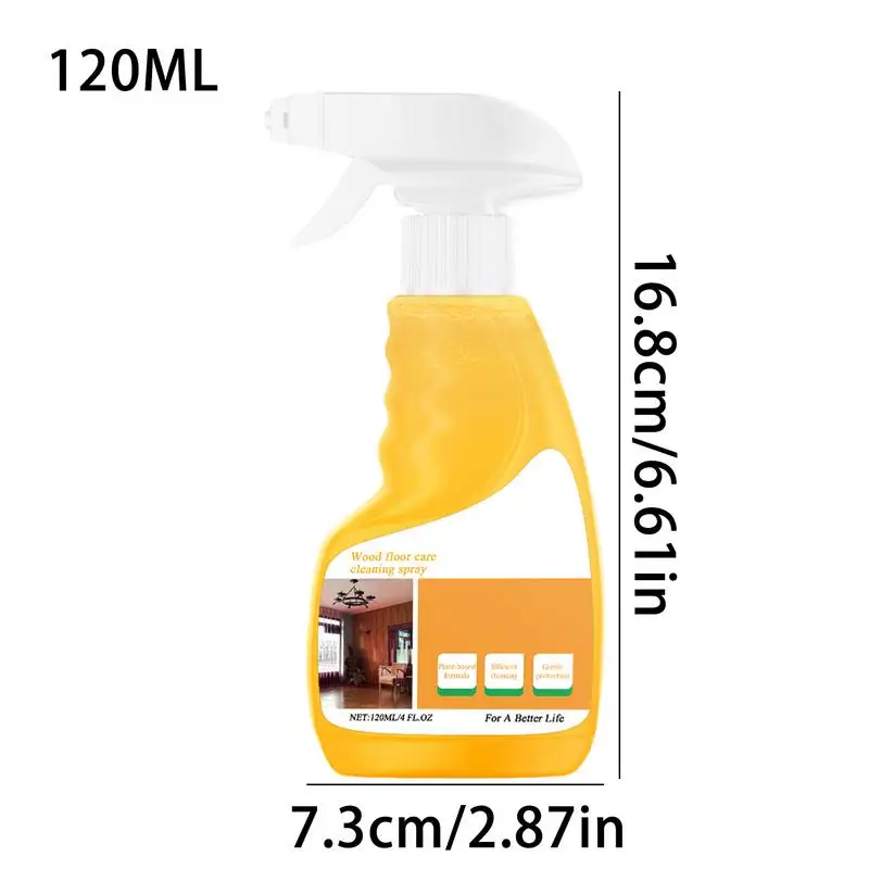 Spray polonês de madeira, Limpador para pisos de madeira, Limpador concentrado multi superfícies, 120ml