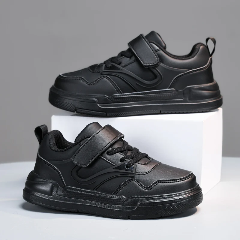 

Детские беговые кроссовки, черная повседневная спортивная обувь для мальчиков, водонепроницаемая Уличная обувь для девочек