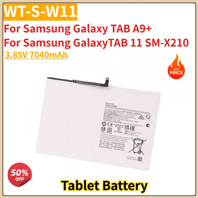 

High Quality WT-S-W11 Replacement Tablet Battery 3.85V 7040mAh For Samsung Galaxy Tab 11 SM-X210 / Tab A9+ Brand New