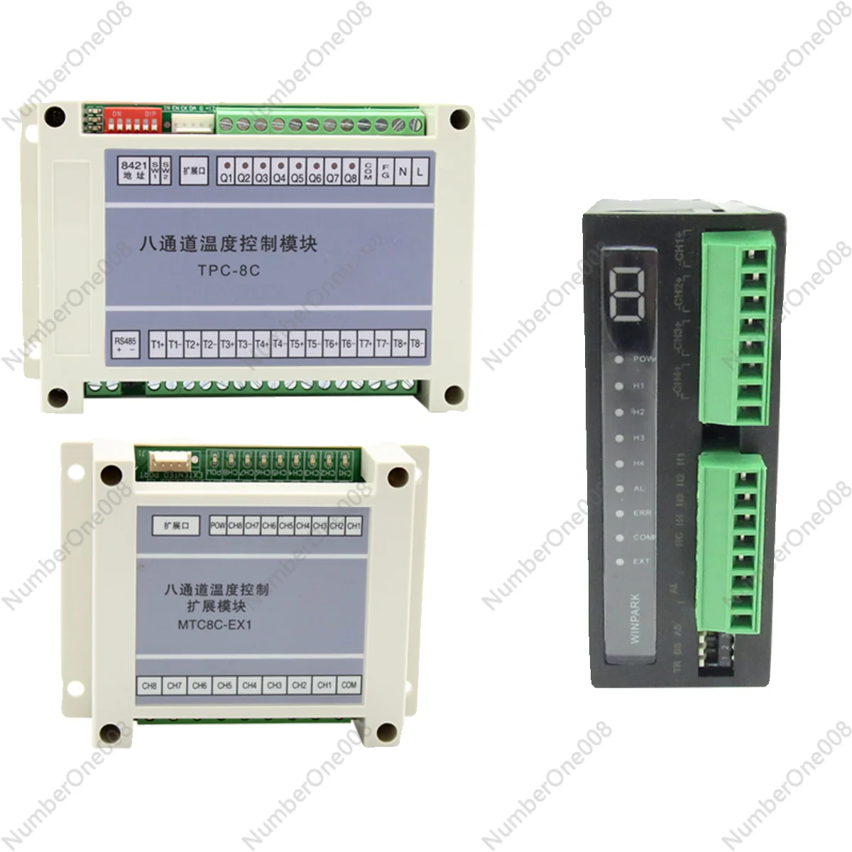 

8-Channel Temperature Control Module PID Temperature Control Instrument 485 Communication Plc Analog Acquisition Module