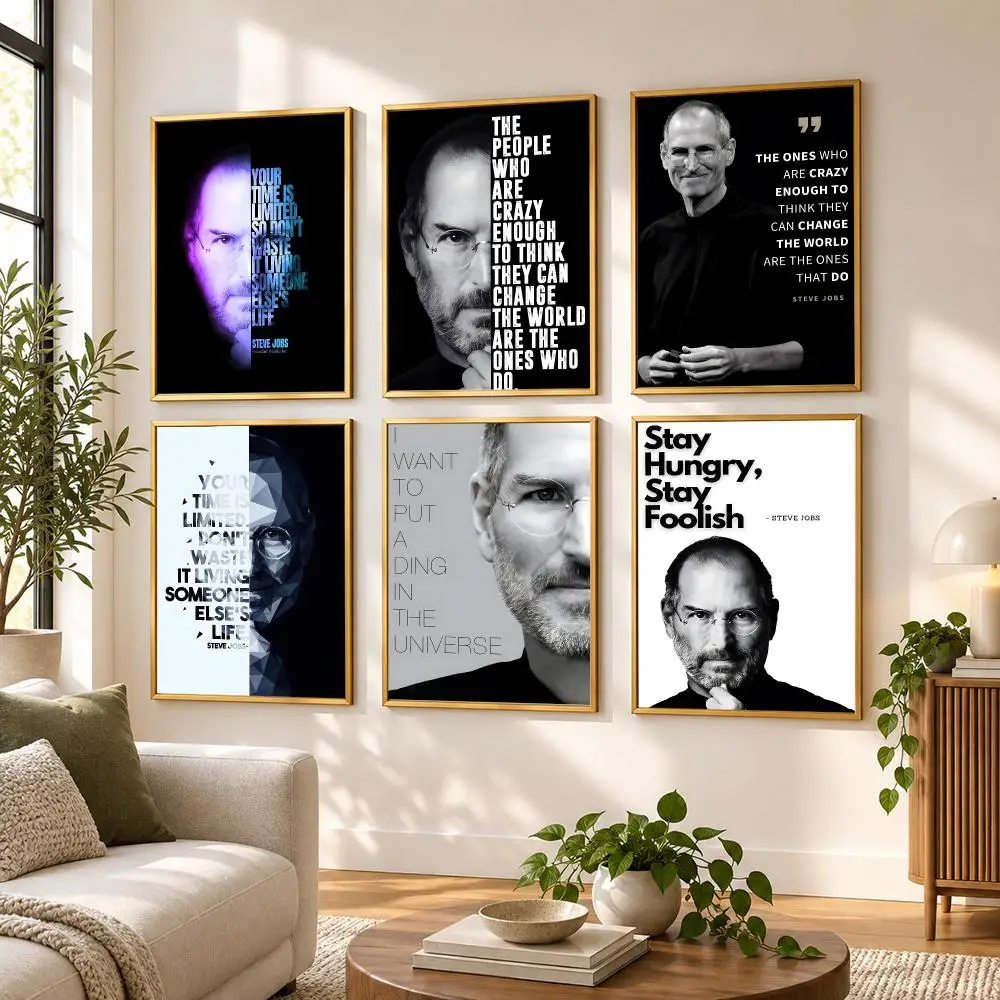 Steve Jobs Success Quotes Poster HD art sticky wall waterproof home living room bedroom bar aesthetic decoration