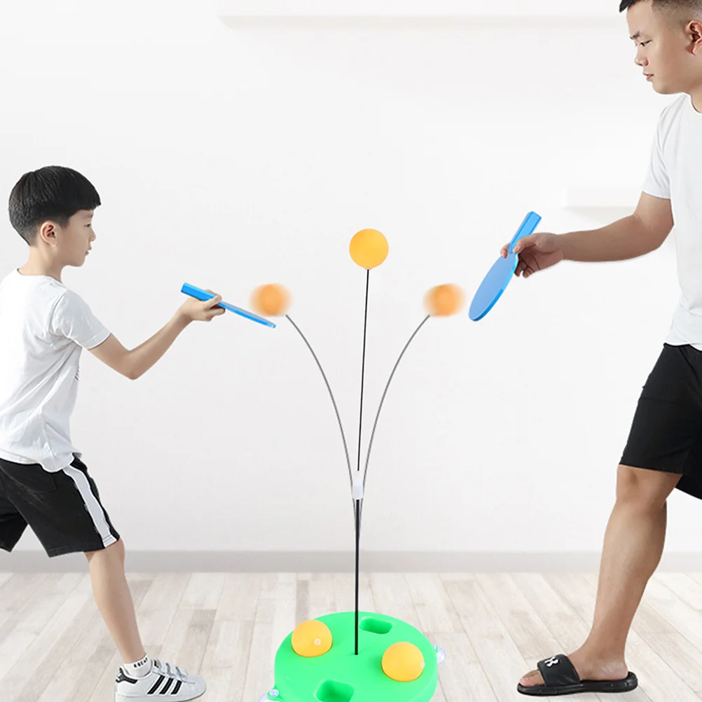 

2Pcs Table Tennis Trainer Plastic Training Rackets Kids Practice Teaching Device Interactive Exercise
