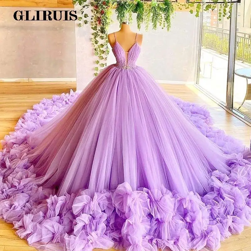 Céu claro azul quinceanera vestidos princesa vestido de baile alças espaguete lantejoulas contas doce 15 vestido ruched sem mangas personalizado