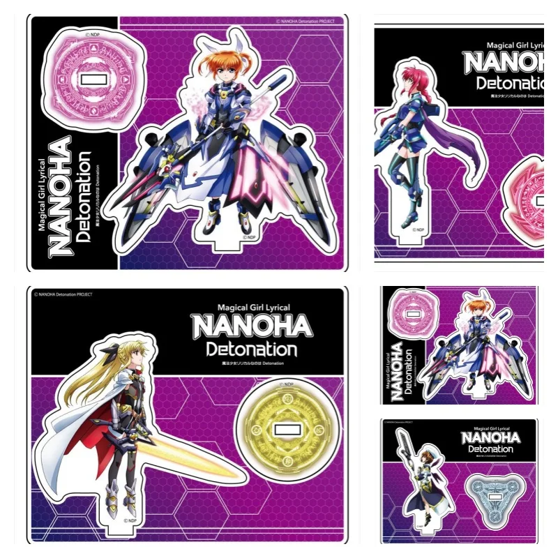 

NEW15cm Magical Girl Lyrical Nanoha Acrylic Stand Accessories Ornament Collection Gift for to friend or Fans Gift